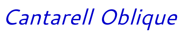 Cantarell Oblique шрифт